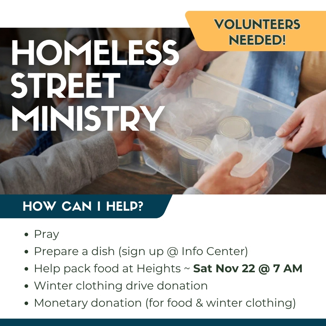 Homeless Street Ministry